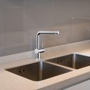 Ver imagem 3 de Torneira Cozinha Monocomando, Metal Nobre, Bico Extensor Acabamento: Premium; Cor: Prata