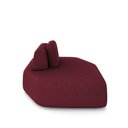 Ver imagem 5 de Sofá Ilha Dakota Chaise 168cm Modulado Encosto Almofada Solta Veludo Bordô G33 - Gran Belo