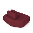 Ver imagem 7 de Sofá Ilha Dakota Chaise 168cm Modulado Encosto Almofada Solta Veludo Bordô G33 - Gran Belo