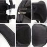 Mochila Transporte Pet Bolsa Preta para Gato Cachorro Mala Viagem Passeio Canguru Multiuso - 4