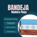 Ver imagem 3 de Kit 2 Bandeja de Madeira Servir Café da Manhã Mesa Refeições Cor:tres Faixas