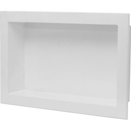 Nicho Banheiro Embutir de Mármore Sintético Branco 30x50 Quanta Compositos Nicho de Embutir 30x50 Se - 4