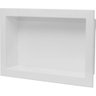 Nicho Banheiro Embutir de Mármore Sintético Branco 30x50 Quanta Compositos Nicho de Embutir 30x50 Se - 4