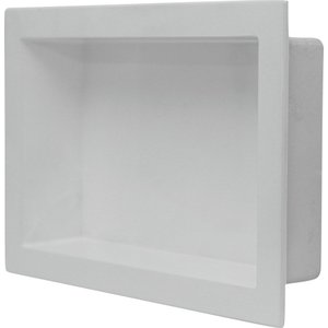 Nicho Banheiro Embutir de Mármore Sintético Branco 30x50 Quanta Compositos Nicho de Embutir 30x50 Se