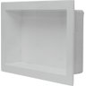 Nicho Banheiro Embutir de Mármore Sintético Branco 30x50 Quanta Compositos Nicho de Embutir 30x50 Se - 1