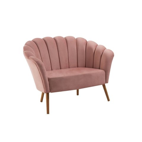 Sofá 2 Lugares 135cm Pétala Rosa