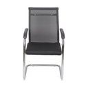 Ver imagem 3 de Kit 5 Cadeiras Escritorio Interlocutor Fixa Tela Mesh Roma 3312 Preto