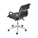 Ver imagem 2 de Kit 4 Cadeiras Escritorio Diretor Design Italiano com Relax Corino 3304 Preto