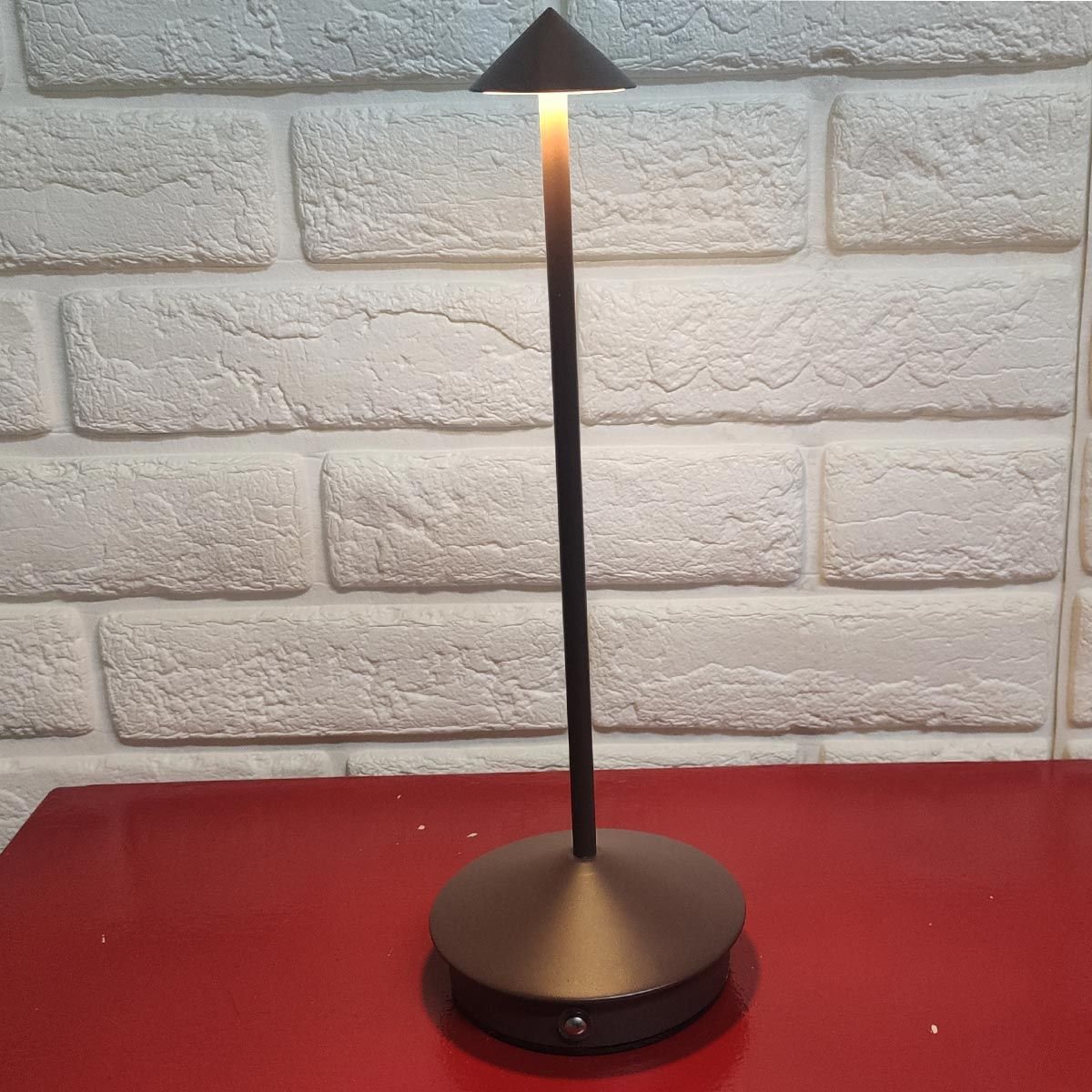 Luminaria de Mesa Abajur Led 3 Tons Controle de Intensidade Usb Bateria Recarregavel Touch Home Offi - 3