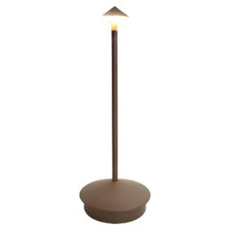 Luminaria de Mesa Abajur Led 3 Tons Controle de Intensidade Usb Bateria Recarregavel Touch Home Offi - 12