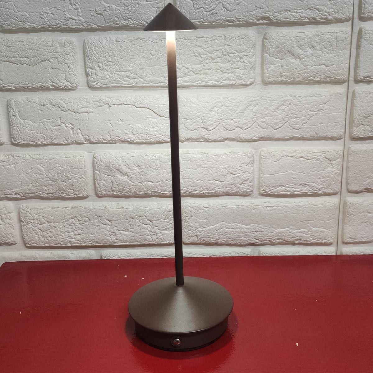 Luminaria de Mesa Abajur Led 3 Tons Controle de Intensidade Usb Bateria Recarregavel Touch Home Offi - 4