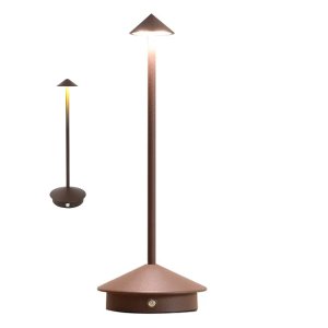 Luminaria de Mesa Abajur Led 3 Tons Controle de Intensidade Usb Bateria Recarregavel Touch Home Offi