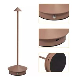 Luminaria de Mesa Abajur Led 3 Tons Controle de Intensidade Usb Bateria Recarregavel Touch Home Offi - 8