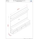 Ver imagem 3 de Home Theater Lana 1.8 para Tv de até 60 Polegadas - Naturale / Off White - Madetec
