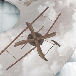 Almofada de Amamentação Travevesseiro Bebê Aviões Am06 - 3
