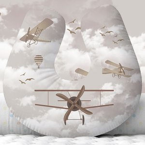 Almofada de Amamentação Travevesseiro Bebê Aviões Am06