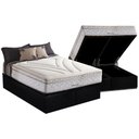 Ver imagem 1 de Cama Box Baú King: Colchão Molas Herval Maxspring American + Base CRC Suede Black(193x203)
