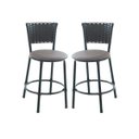 Ver imagem 1 de Kit 2 Banquetas Baixa Cozinha Encosto Juncado