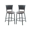 Ver imagem 1 de Kit 2 Banquetas Baixa Cozinha Encosto Juncado