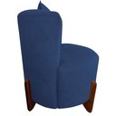 Ver imagem 5 de Poltrona Decorativa Luna Couro Azul Marinho