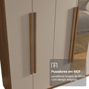 Ver imagem 7 de Guarda-roupa Casal 8 Portas Batentes com Espelho Venus Madesa