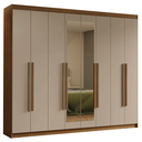 Ver imagem 3 de Guarda-roupa Casal 8 Portas Batentes com Espelho Venus Madesa