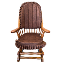 Ver imagem 1 de Cadeira de Balanço Elefante Marrom 1,18/40 X 64 X 50 - Móveis de Gramado