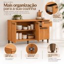 Ver imagem 5 de Balcão de Cozinha 3 Portas 1 Gaveta com Prateleira Imperial Espresso Móveis