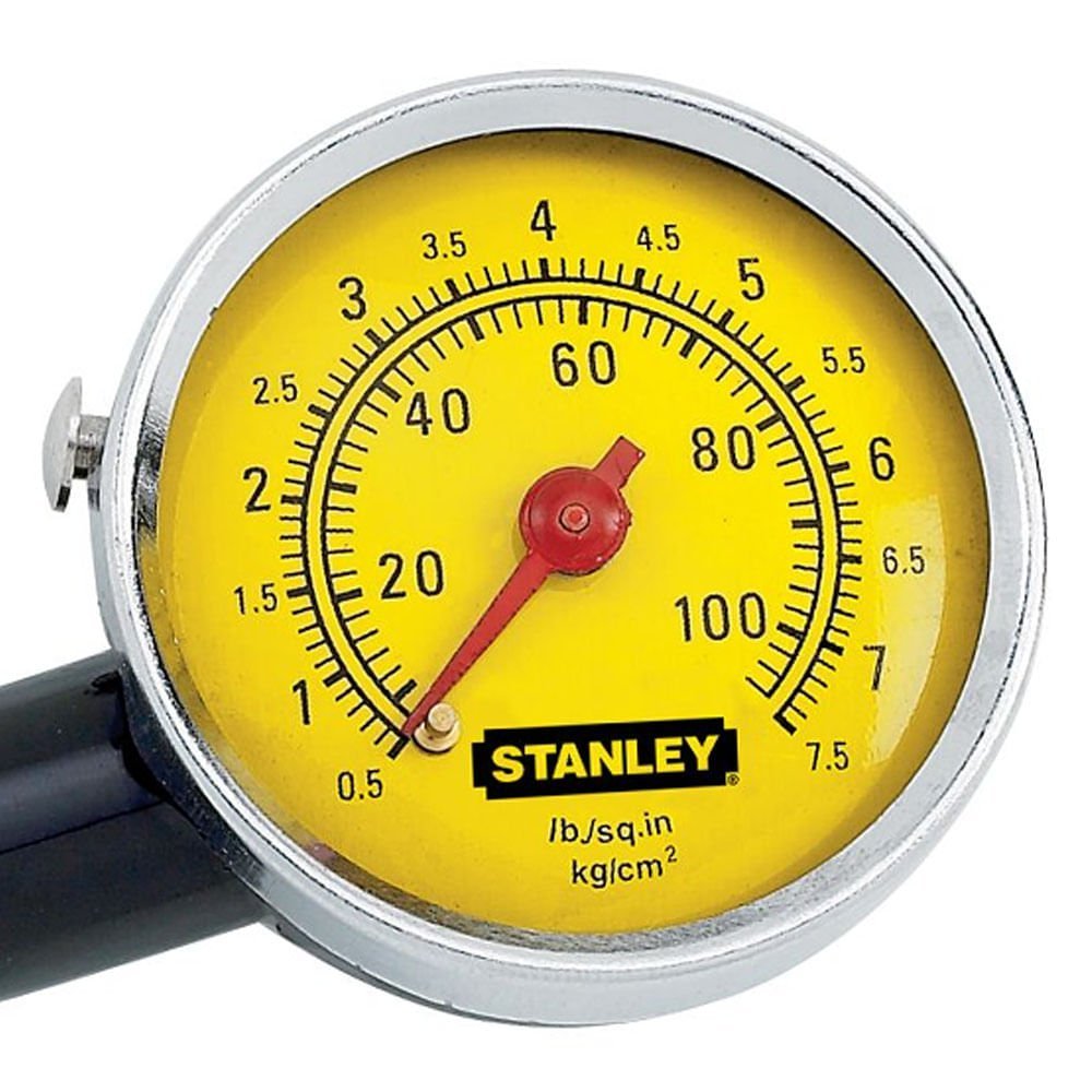 Calibrador De Alta Pressão De Pneus Com Manômetro 10 a 100 PSI Stanley 79-052 79-052 - 2