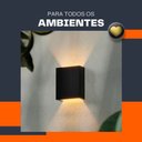 Ver imagem 5 de Arandela de Parede Externa Facho Duplo Ajustável Preta 110/220v