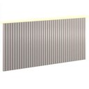 Ver imagem 1 de Painel Decorativo Ripado 230x109x49 cm Cinza com LED - Matic