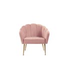Ver imagem 2 de Poltrona Decorativa para Sala de Estar Petala Slim Rosa