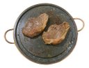 Ver imagem 3 de Kit 2 Grelhas Chapa de Pedra Sabão para Carne 27 cm
