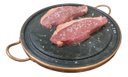 Ver imagem 2 de Kit 2 Grelhas Chapa de Pedra Sabão para Carne 27 cm