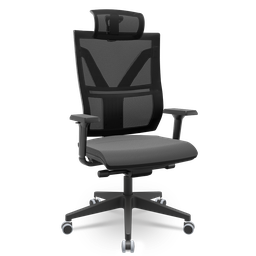 Cadeira Darix X+ Slider Braços 3d Pu Plaxmetal Nacional Revestida - Sintético Preto - 1
