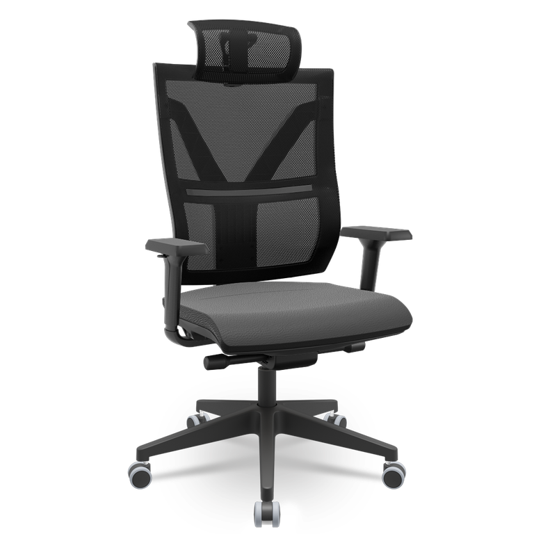 Cadeira Darix X+ Slider Braços 3d Pu Plaxmetal Nacional Revestida - Sintético Preto Cadeira Darix X+ Slider Braços 3d Pu Plaxmetal Nacional Revestida - Sintético Preto