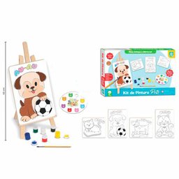 Kit de Pintura com Cavalete - Pets - Nig Brinquedos - 2