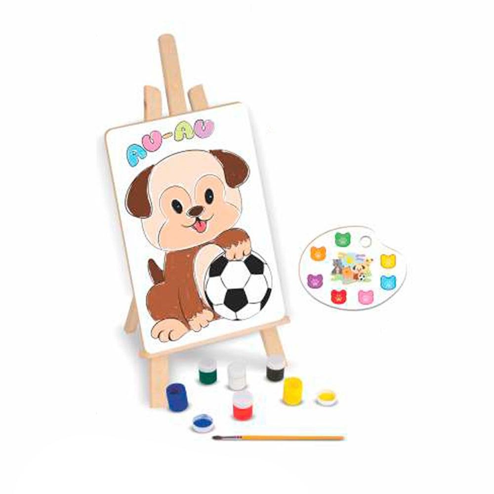Kit de Pintura com Cavalete - Pets - Nig Brinquedos - 1