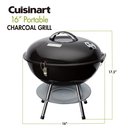 Ver imagem 3 de Cuisinart Churrasqueira a Carvão Portátil 16" com Tampa (preta)