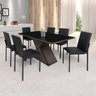 Conjunto de Mesa Tampo BP 160cm e 6 Cadeiras Dubai Egito  - 2