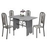 Conjunto de Mesa 120x75cm Tampo Granito com 4 Cadeiras Lavínea  - 2