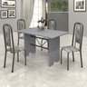 Conjunto de Mesa 120x75cm Tampo Granito com 4 Cadeiras Lavínea  - 1