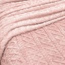 Ver imagem 2 de Manta Queen Sherpa Dupla Face 240g/m²Jacquard Alto Relevo Aveludada Quente e Macia Rose - 100% Polié