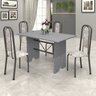 Conjunto de Mesa 120x75cm Tampo Granito com 4 Cadeiras Lavínea  - 1