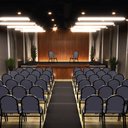 Ver imagem 6 de Kit 3 Cadeiras Hoteleiras Auditório Empilhável Sintético M23 Cinza - Mpozenato