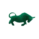 Ver imagem 3 de Touro Bull Wall Street Geométrico Decoração 3d Low Poly:verde