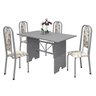 Conjunto de Mesa 120x75cm Tampo Granito com 4 Cadeiras Lavínea  - 2