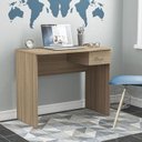 Ver imagem 1 de Escrivaninha Mesa Escritório 90cm 1 Gaveta Arapei