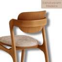 Ver imagem 5 de Conjunto com 2 Cadeiras em Madeira Celeste Gold Bege/Milano/Imbuia Marrom