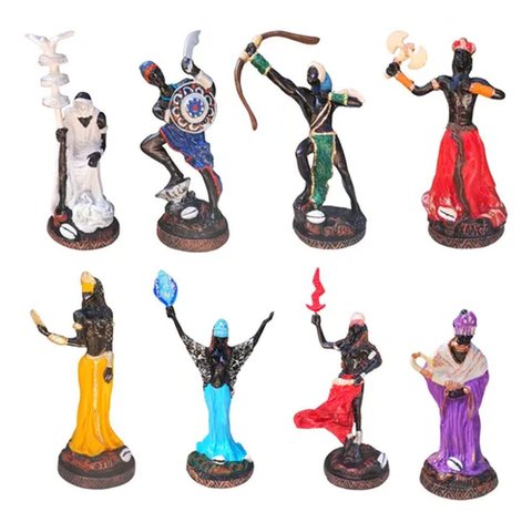 Orixás da Umbanda Imagem em Resina 15 Cm 8 Peças